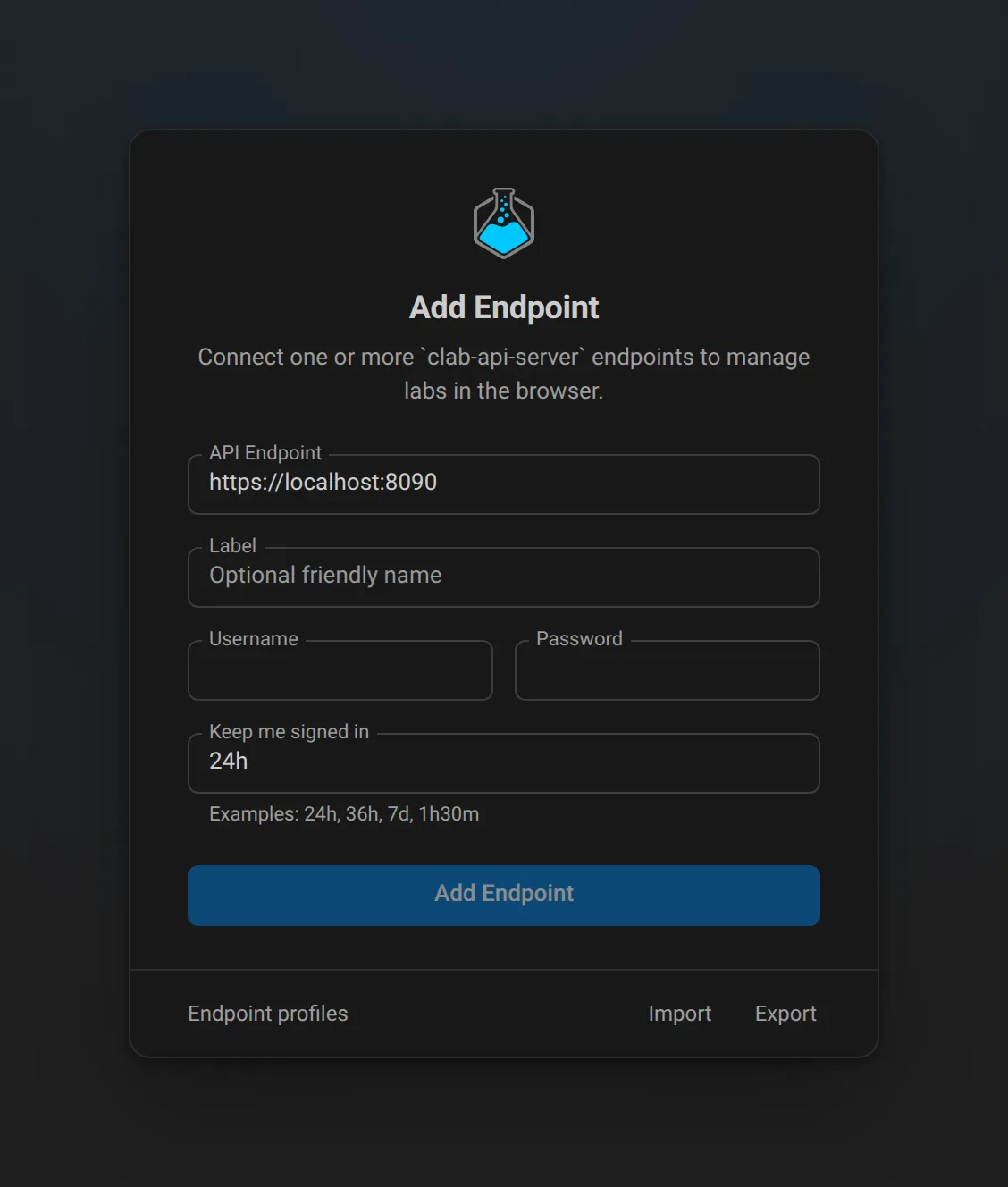 Add Endpoint