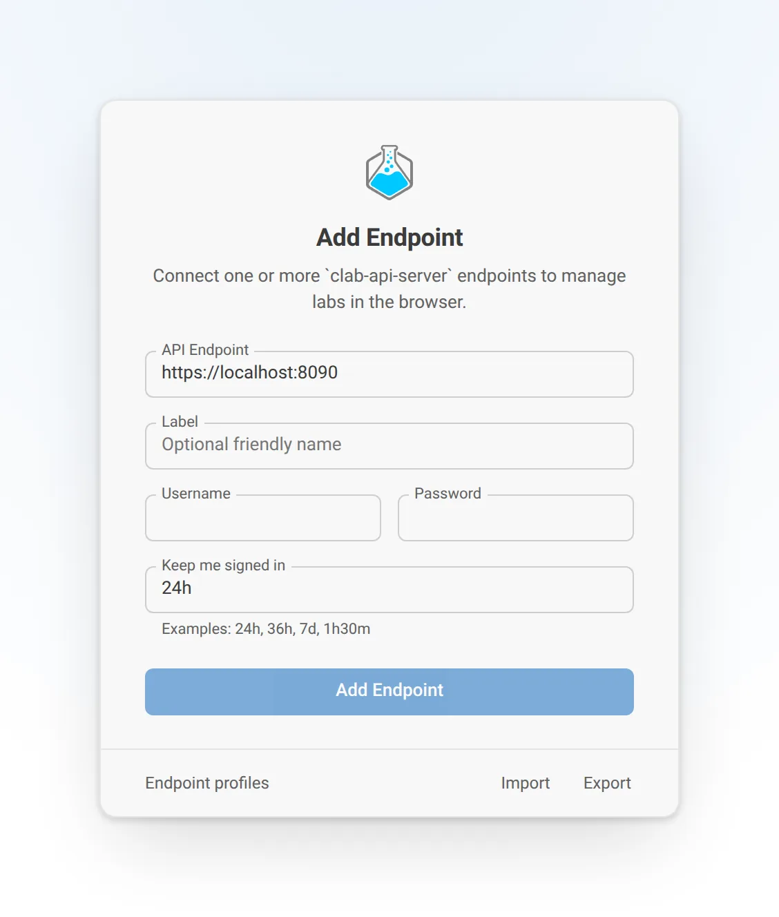 Add Endpoint
