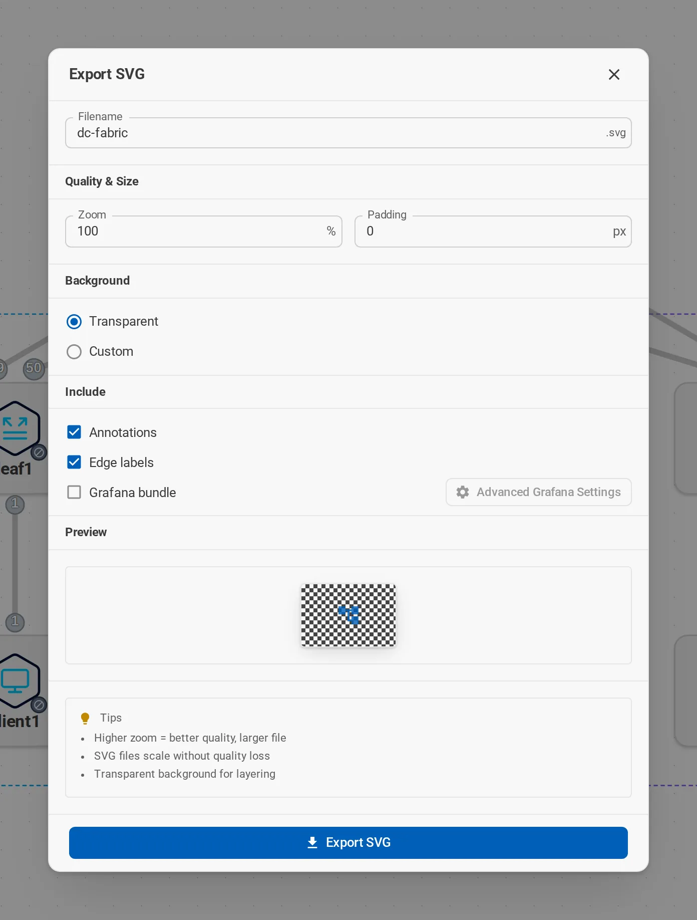 Capture Viewport as SVG